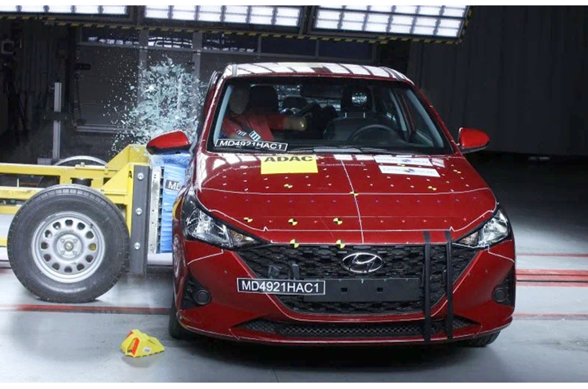 2021 Hyundai Accent (Verna) Latin NCAP safety rating; adult and child